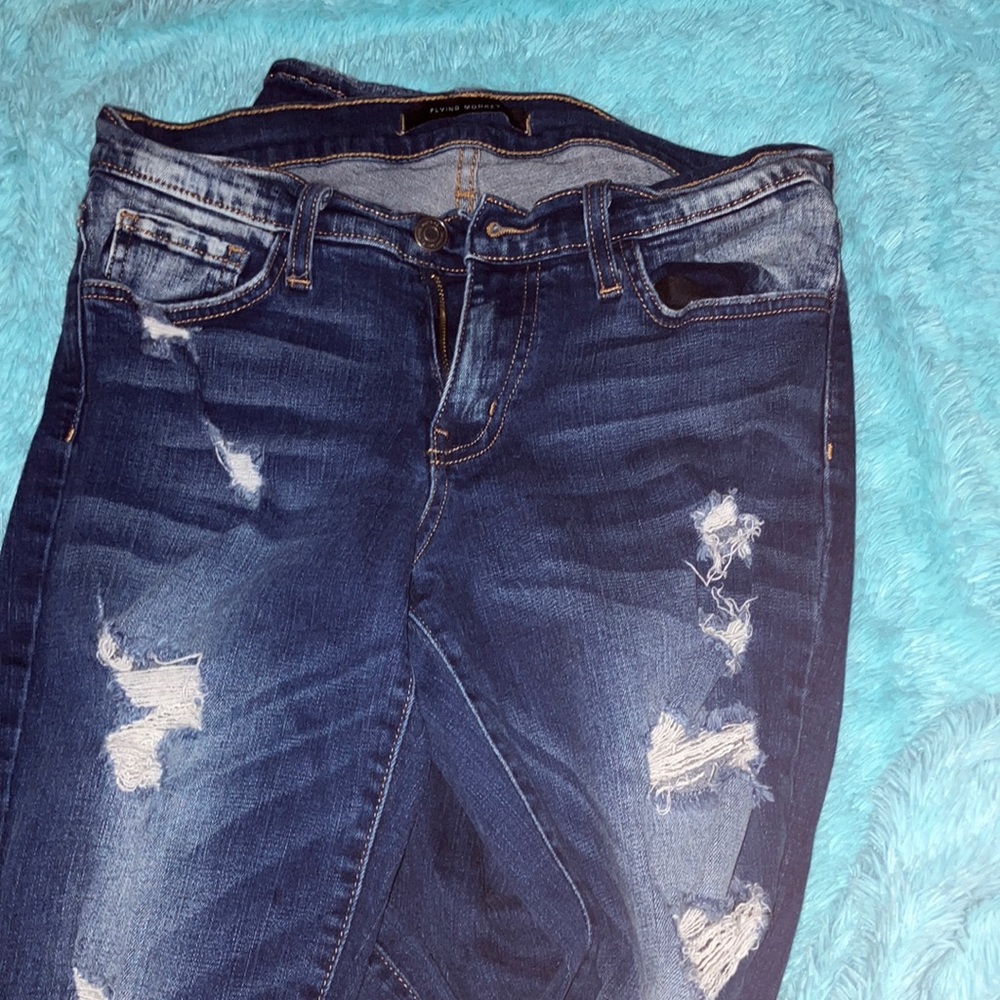 Girl, jean pants